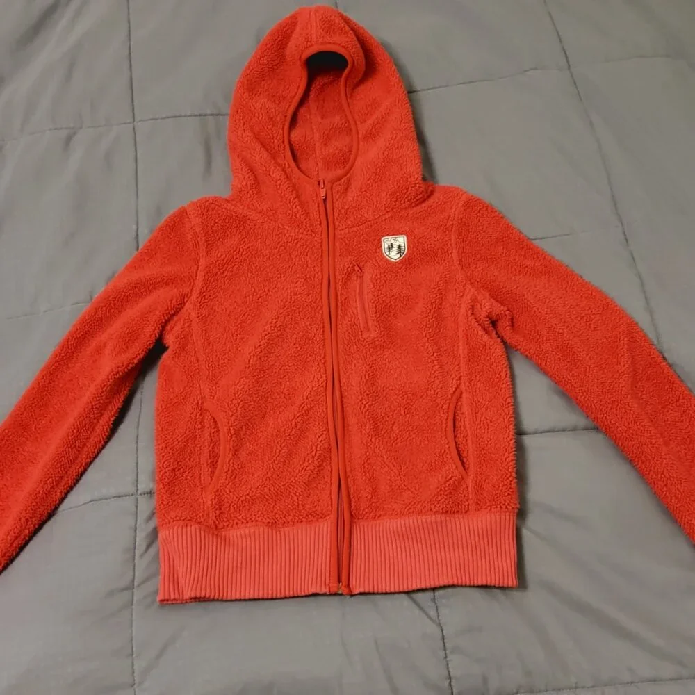Y2K American Eagle Fleece Jacket Small